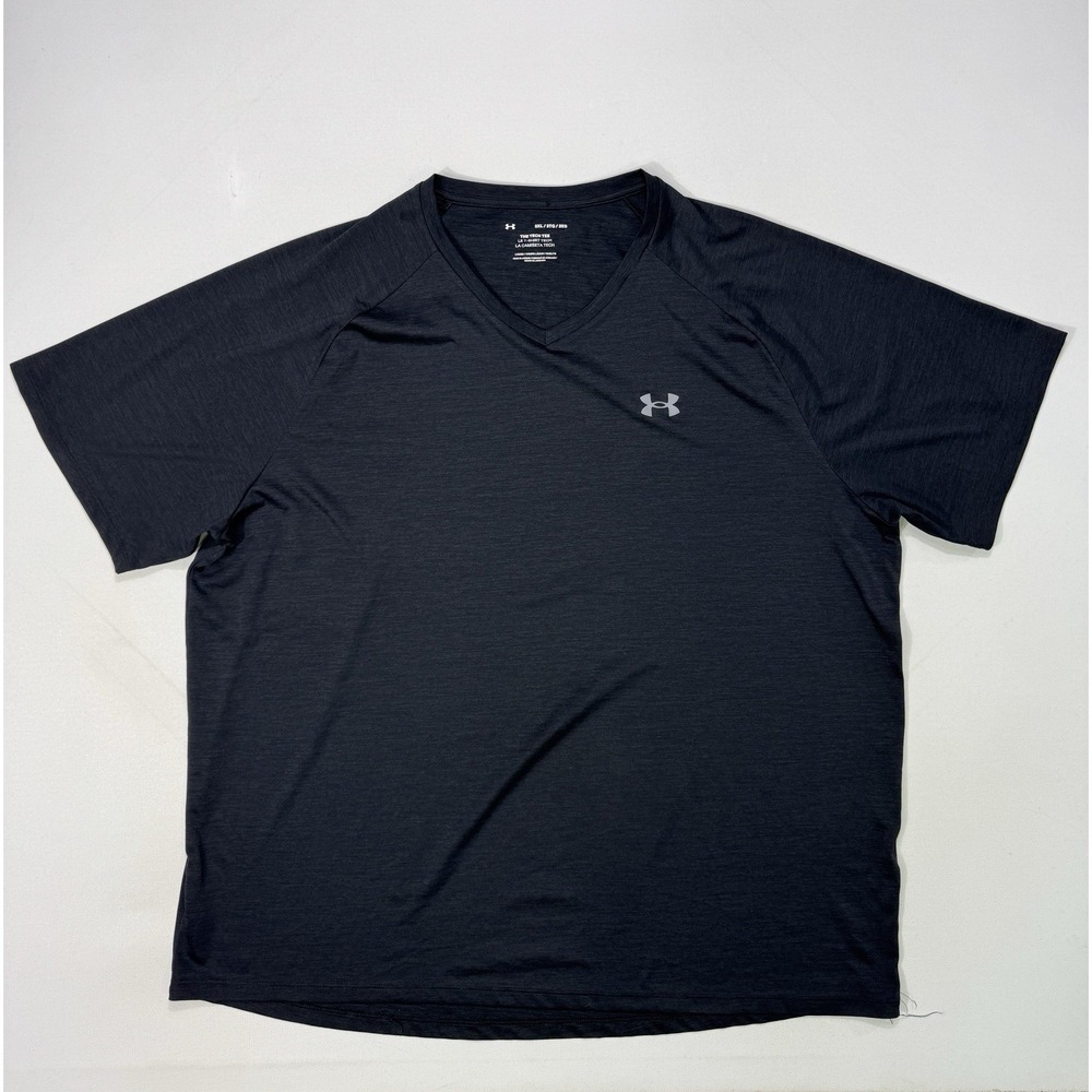 Under Armour Mens Black 3XL Tech Tee Short Sleeve T-Shirt Loose Fit Activewear